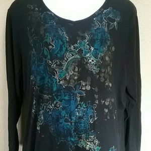 JMS Just my size trendy long sleeve top design. 5X
